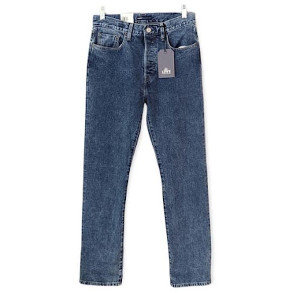 Levi's 501 Selvedge Big E High Rise Button Fly Straight Leg Jeans Size 29x32 NWT - Picture 11 of 14